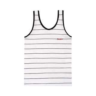 Regata Feminina Infantil Meia Malha Listrada Nautical Polo Wear Azul Escuro