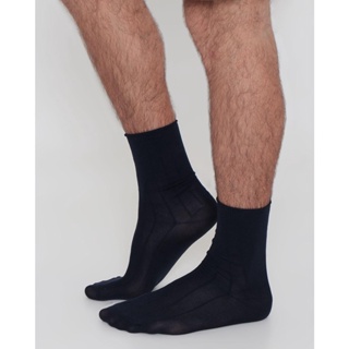 Meia Social Masculina Canelada Marinho