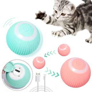 rolamento inteligente | Brinquedo interativo para gatos com bola rolante  automática | Smart USB recarregável 360 graus auto rotação automática