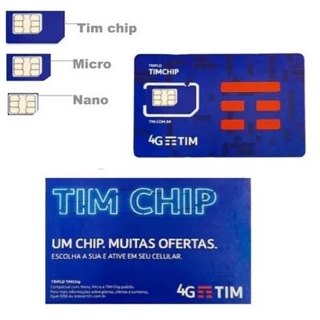 30 UNIDADES Tim Chip Triplo Corte/ 4G Compatível 5G DDD Livre - ATIVA EM  QUALQUER DDD