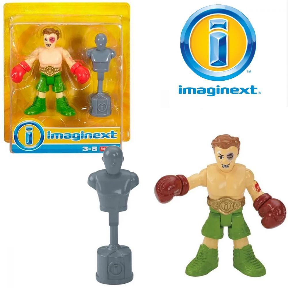 Imaginext Lutador Boneco de Boxe Basico Mattel Fhl75 | Shopee Brasil