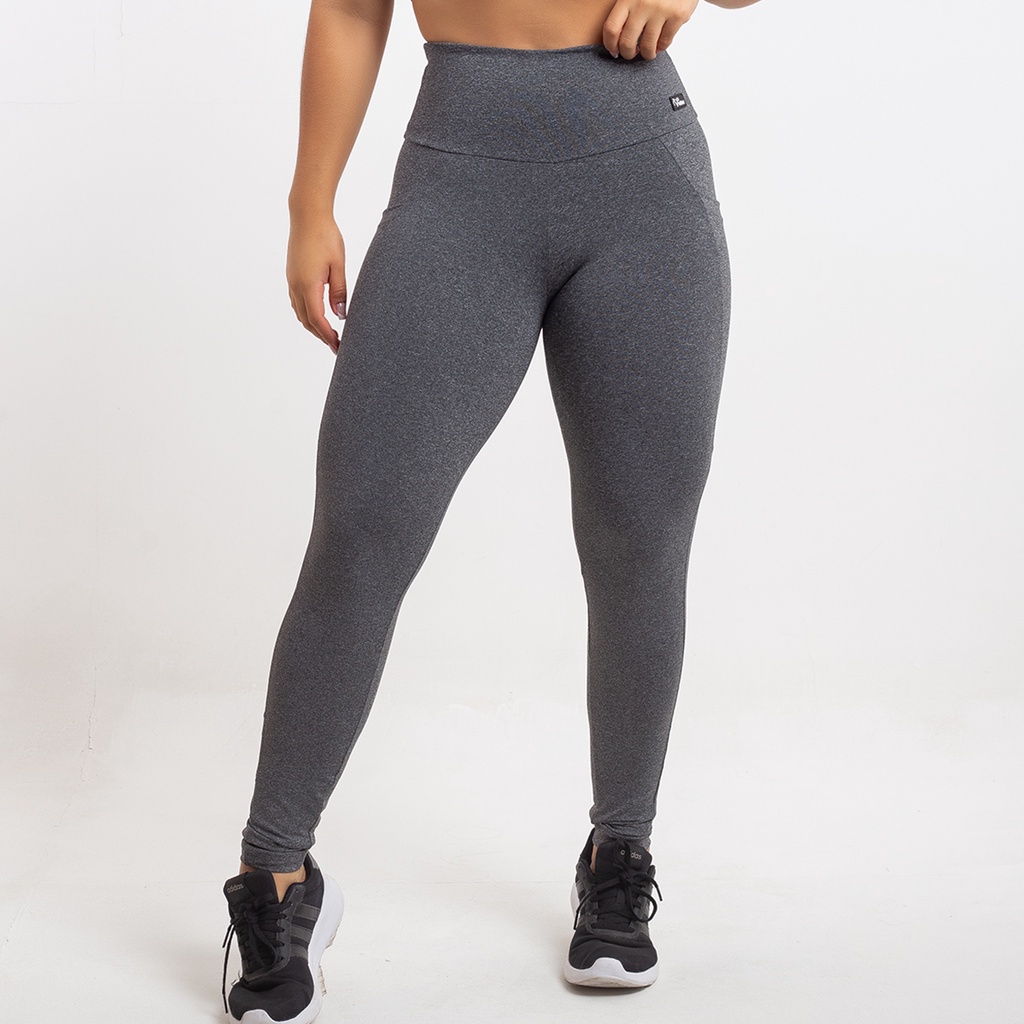 Calça Legging Fitness Zero Transparência Cintura Alta com