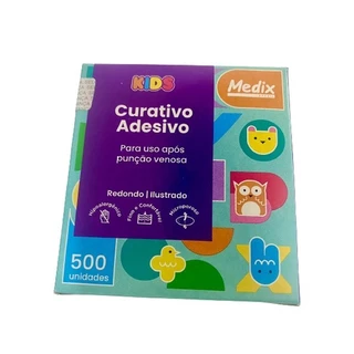 Curativo Infantil Redondo Blood Stop Kids Caixa C/500 Unidades - Medix