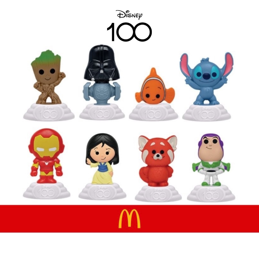 Mc Lanche Feliz Disney 100 Anos Brinquedos LACRADOS 2°, 3°, 4° e 5° SEMANA Coleção 2023