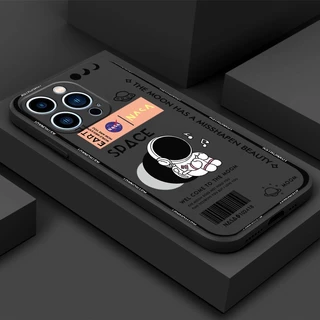Caixa Para Telefone POCO C65 Xiaomi 13T Pro 13 lite M6 5G MI MF066A Música Astronauta Silicone Resistente À Queda Capa Macia