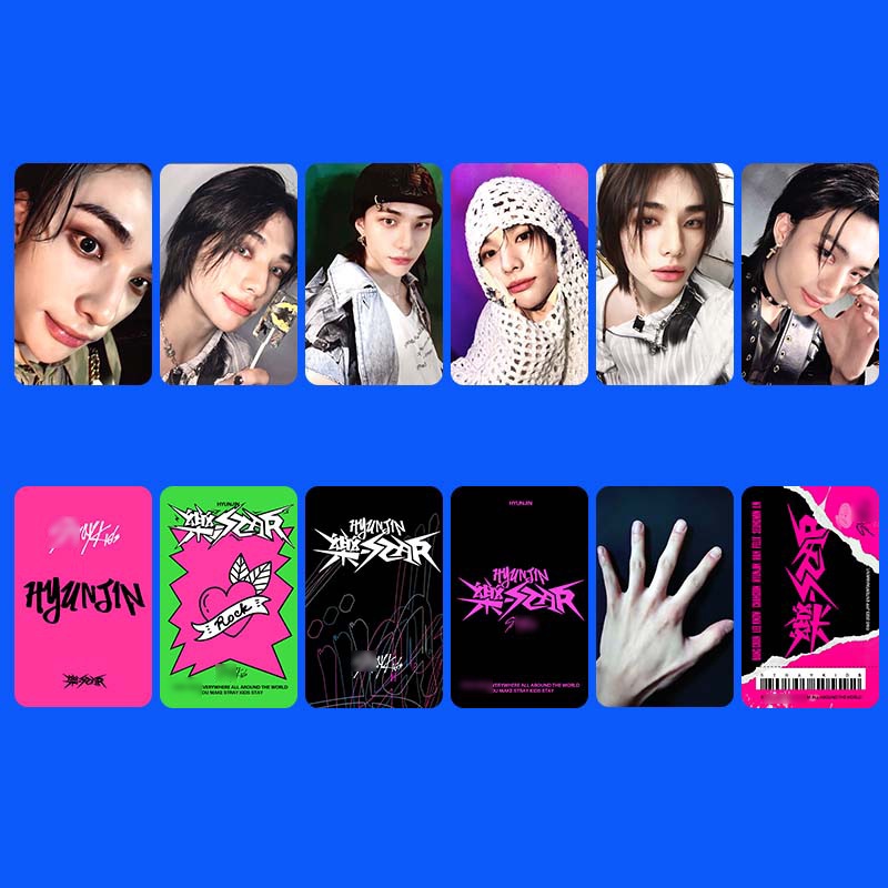 6-8 Pçs/set Straykids ROCK STAR SKZ HOP Photocards BANGCHAN