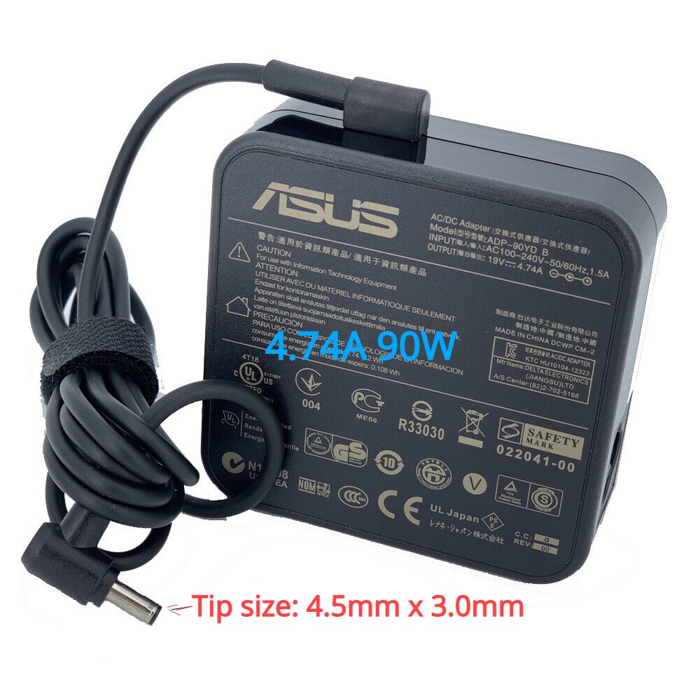 Original 90W Asus 19V 4.74A Carregador De Alimentação Para Laptop 4.5 ...