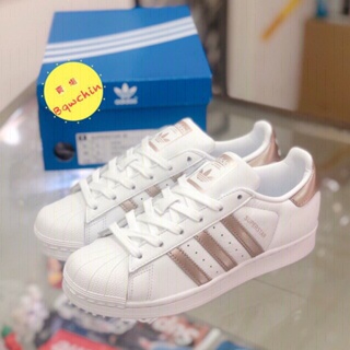 Tenis adidas superstar store feminino rose gold