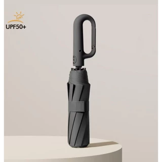 Guarda-chuva Automático Proteção Solar UV Dobrável Anel de Fivela Com Black