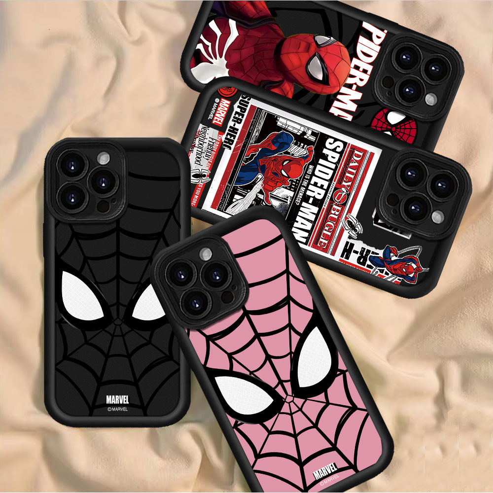 Capa Com Padrões Do Homem-Aranha E Teia De Para Xiaomi POCO F5 F3 M4 PRO X6 X4 X3 NFC 12 LITE M6 C75 C65 C61 C55 M5S X5 