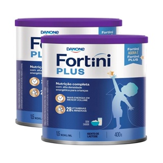 Fórmula Infantil Fortini Plus sem Sabor 400g Kit com 2 Unidades