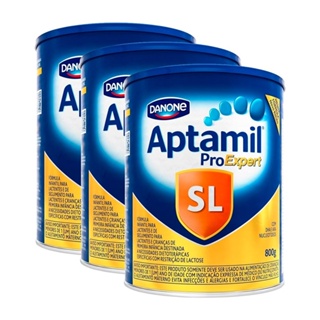 Fórmula Infantil Aptamil Sem Lactose 800g Kit com 3 Unidades