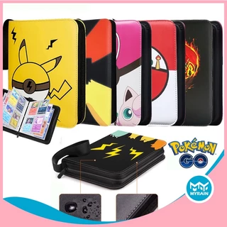 Material PU de luxo 400 Cartões titular Pokemon Anime Game Binder Titular do cartão Zipper Album Livro Capacidade EX GX em Oferta na Shopee