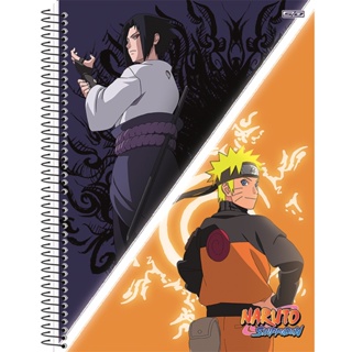 Kit 4 Cadernos Boruto Espiral Universitário 1 Matéria Naruto em