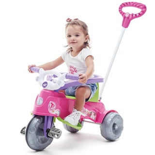Motoca Menino Velocipede Triciclo Infantil Com Pedal Crianças Aprox 2 anos  Suporta ate 25kg Pedalar Velotrol