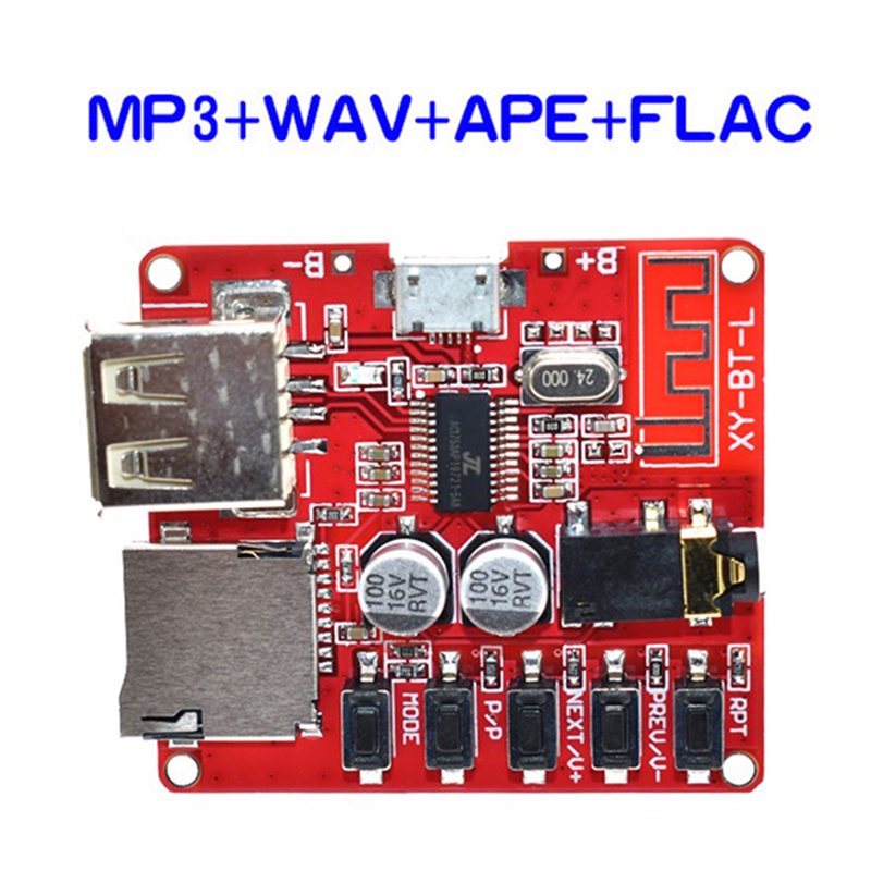 Placa Receptora De Áudio Bluetooth Sem Perdas , Slot Para Cartão USB TF , Módulo MP3 Modificado De Decodificação DIY Amp