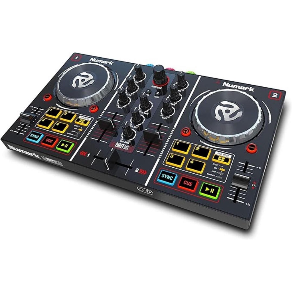 Controlador DJ Numark Party Mix Preto da 2 Canais | Shopee Brasil