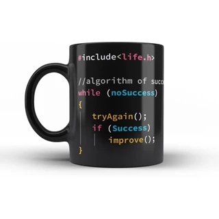 Caneca Preta Programador(a) Dev Com Nome - Vários Modelos