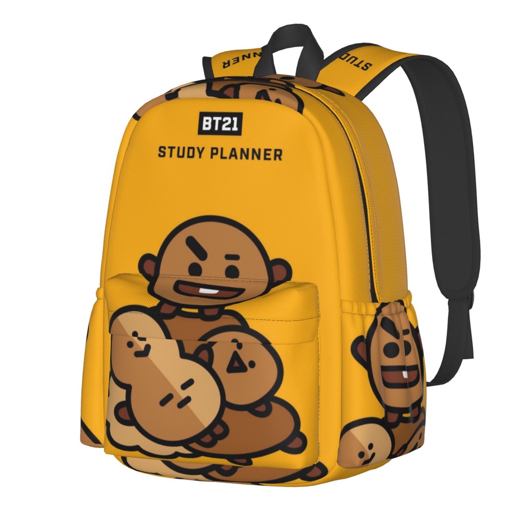 BT21 BTS Mochila Escolar Leve De Viagem Homens Mulheres Grande Capacidade Shopee Brasil