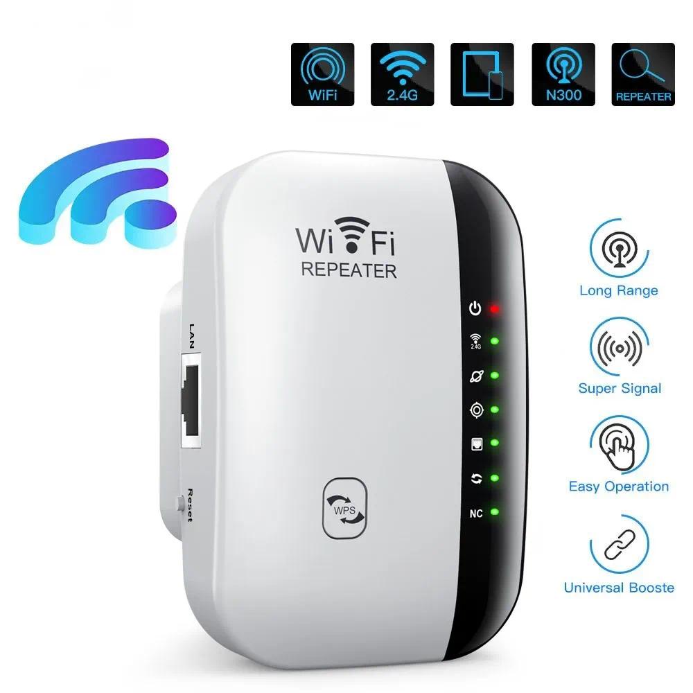 Repetidor Sem Fio Wifi 300Mbps 2.4G Router Range Extender