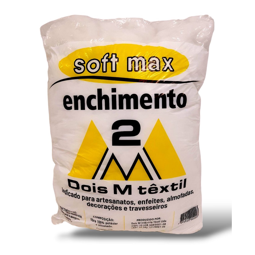 Enchimento Fibra Siliconada 1kg Soft Max da 2M para Amigurumi ...