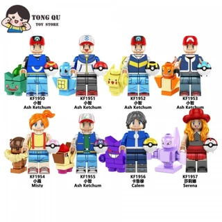 Anime Minifigures Poké mon Bloco de construção Poké mon Coleção de brinquedos Ornamentos mini Modelo Presente Premium