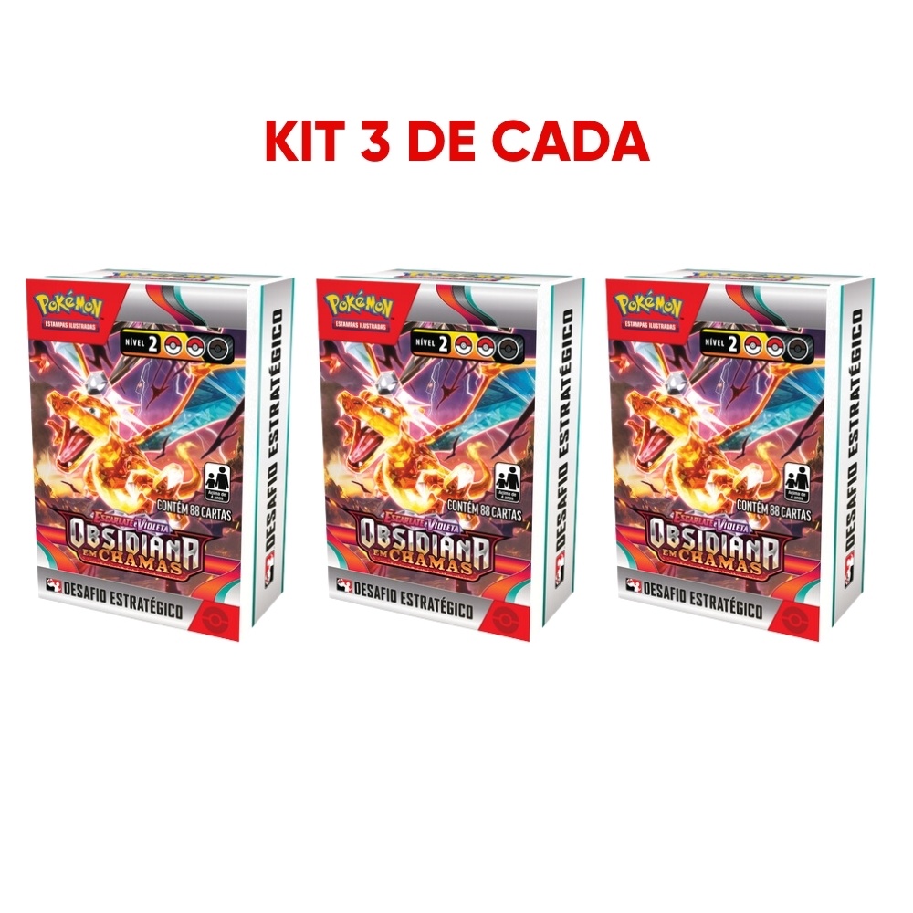BOX POKÉMON PRÉ RELEASE DESAFIO ESTRATÉGICO ESCARLATE E VIOLETA 3