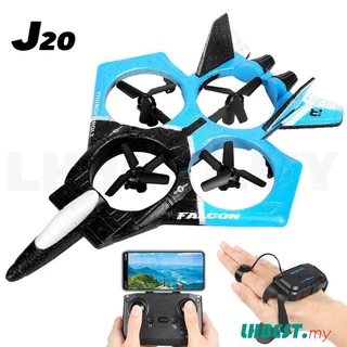 J20 Controle Remoto RC Plane Wifi Camera Aeronave De Por Gravidade Helicóptero Rádio EPP Brinquedos De Avião Controlados Espuma Para Crianças Meninas