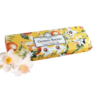 Kit Sabonete Giorno Flor De Laranjeira E Vetiver 3X100G