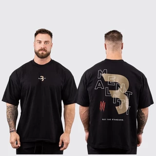 Camiseta Bum Mentality Larga Musculação Academia Bodybuilder Oversized Treino Premium
