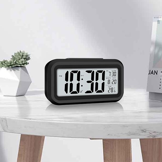 Relogio Digital de Mesa Moderno Retangular com Led - LUNALU - BESTMIX ...