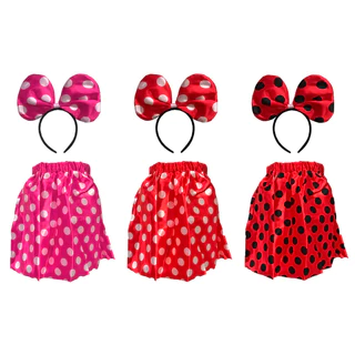 Kit Minnie Infantil com Saia e Tiara