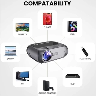 Projetor Led T7s 4000lm 1080P Fios Hdmi Com Fio Espelhado 110V/220V em Oferta na Shopee