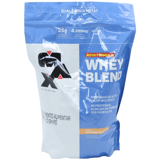 Whey Blend Proteina Sabor Vitamina Frutas Max Titanium 900g