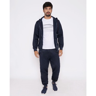 Calça Masculino Moletom Fitness Fitter Marinho