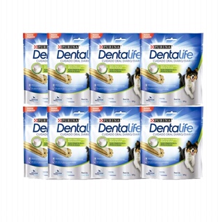 Petisco Nestle Purina Dentalife Caes Raças/M 42g Kit C/ 8 Un