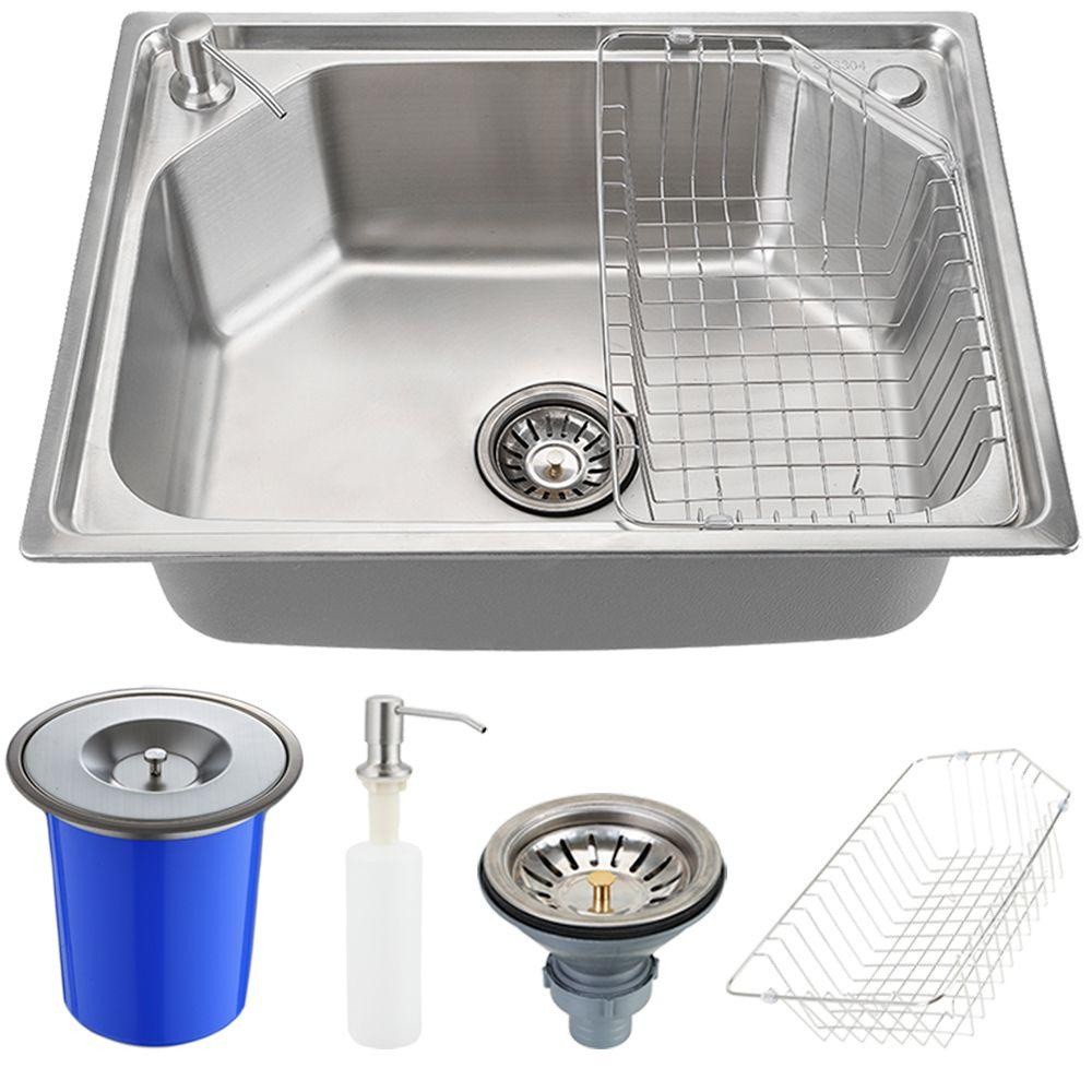 Cuba para cozinha gourmet pia inox com acessórios Guarani e lixeira Pingoo