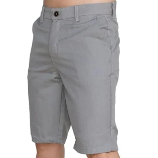 Bermuda Masculina Sport Fino Sarja Alfaiataria com Elastano - Cinza 23695