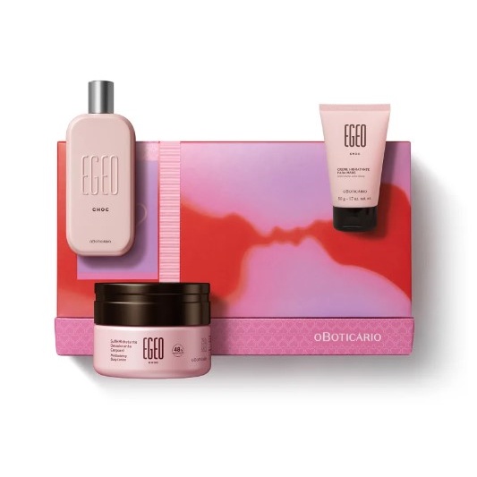 Kit Presente Egeo Choc (3 itens) - Boticário (Original/Lacrado)