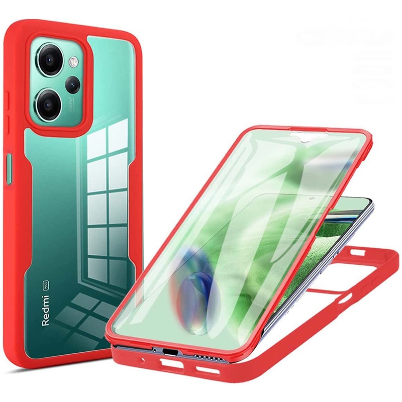 Capa À Prova De Choque De 360 Graus Para Xiaomi Redmi 12 Note 12S Note12 Turbo Case Proteção Total D'água Protetor De Tela Embutido TPU Bumper Phone Casing