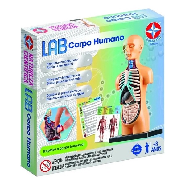 Jogo Lab Corpo Humano - Estrela - Educativo Anatomia | Shopee Brasil