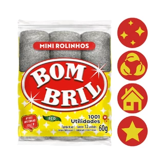 Mini Esponja La Aco Limpeza Brilho Ariar Louca Bombril