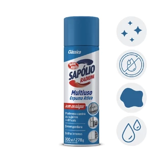 Espuma Power Multiuso Sapolio Radium 300Ml Bombril