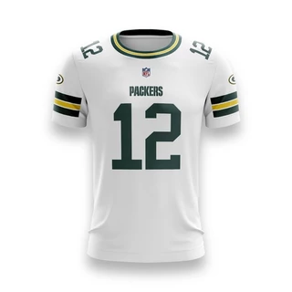 Camiseta Uniforme Green Bay Packers Branca NFL Futebol Americano