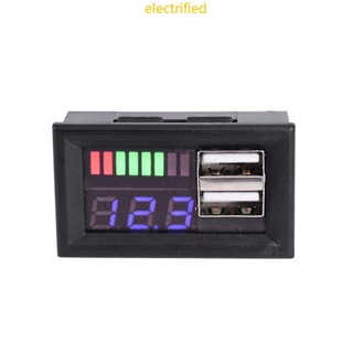 Ele Voltagem Medidor Tensão Amperímetro Bateria Voltímetro Corrente LCD Display Digital Shunt