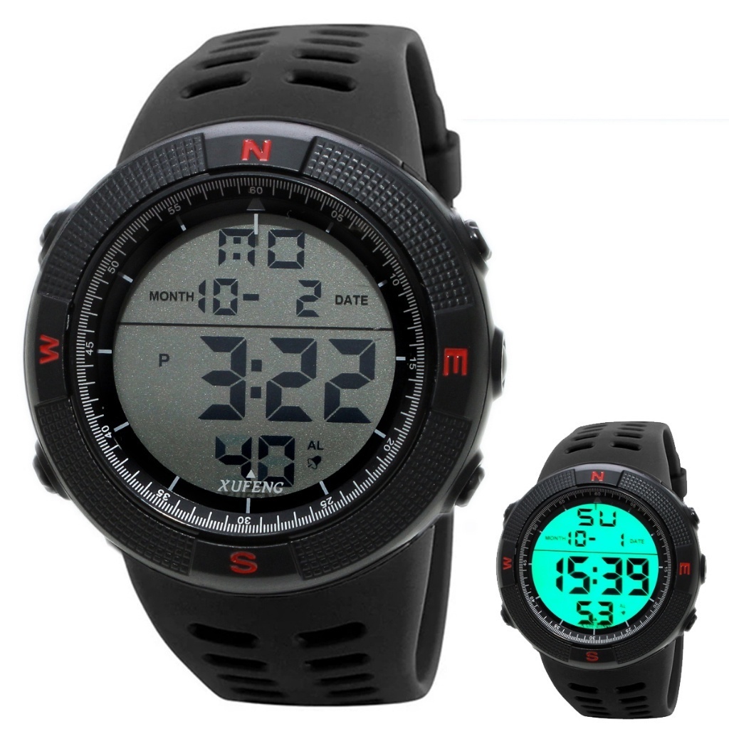 Relógio redondo digital masculino Xufeng 2023 | Shopee Brasil