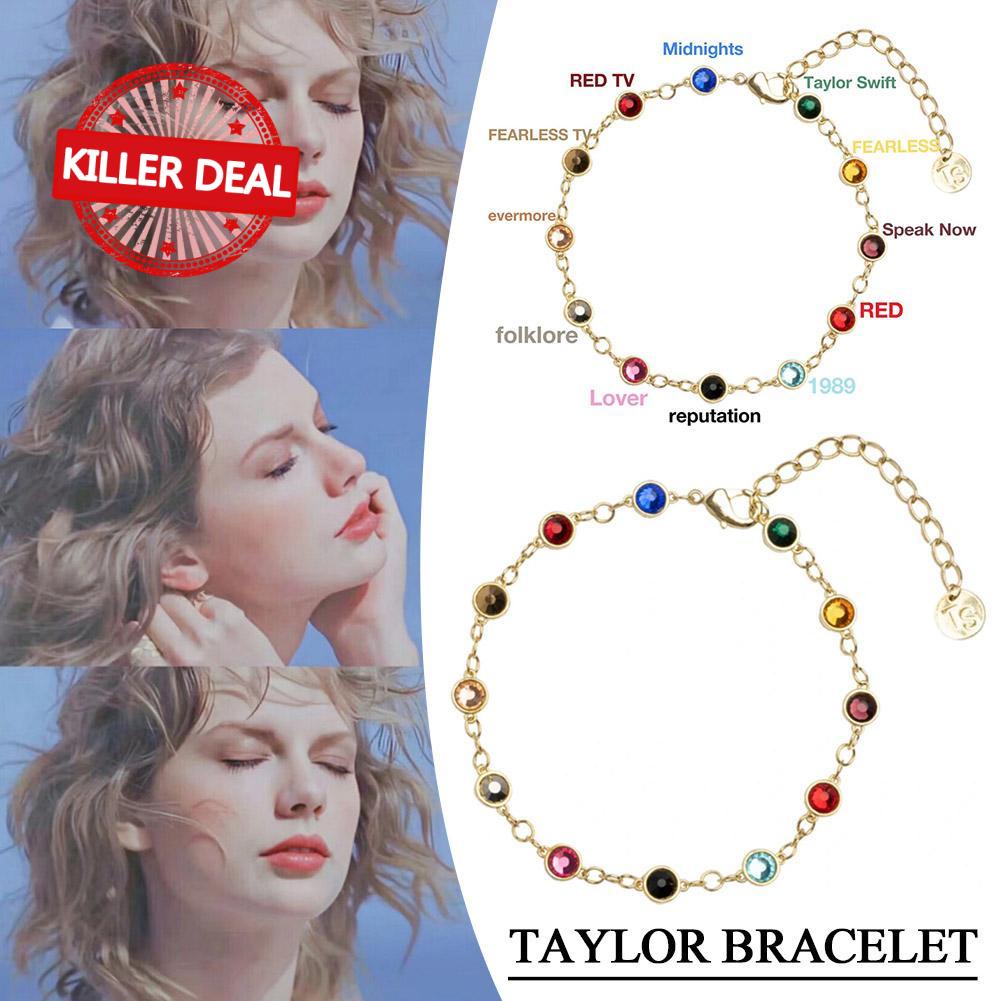Pulseira Ameizii Taylor Swift Em Torno Da De Moda Com Diamante Colorido B1C2