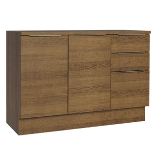 Balcão de Pia Cozinha 2 Portas e 3 Gavetas (Com Tampo) Rustic Stella Madesa em Oferta na Shopee