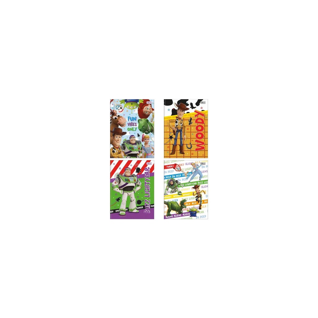 Caderno Toy Story Brochura Universitário Capa Dura 2024 80 Folhas 200 x  275mm Tilibra