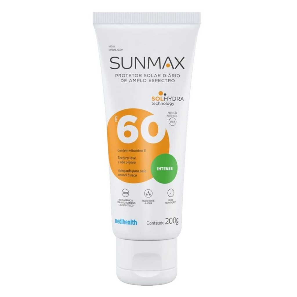 Protetor Solar Sunmax Intense FPS 60 200g | Shopee Brasil